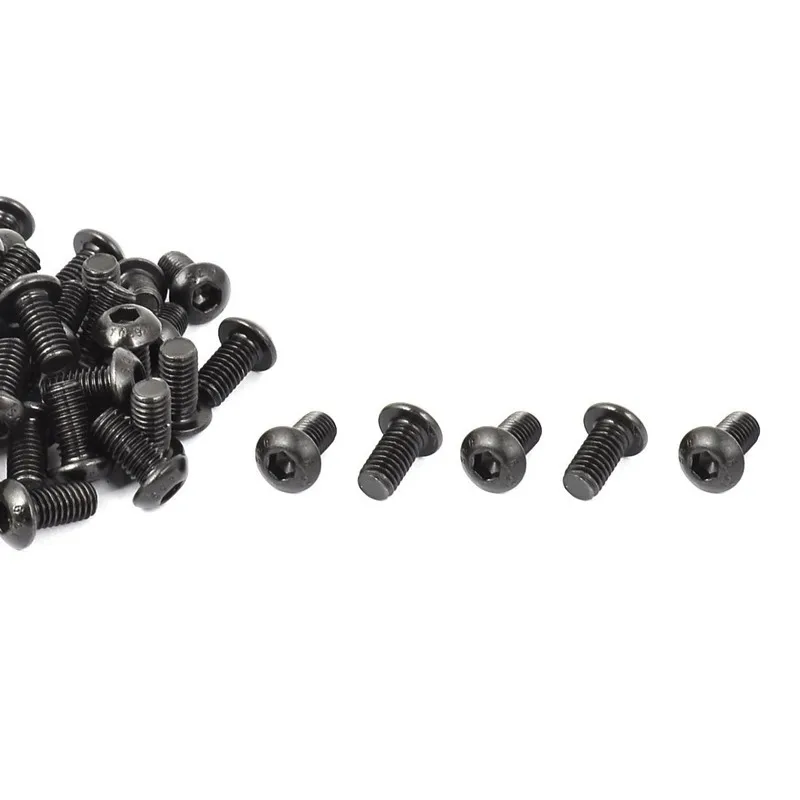 50 шт. M6x12mm болт с шестигранной головкой черный