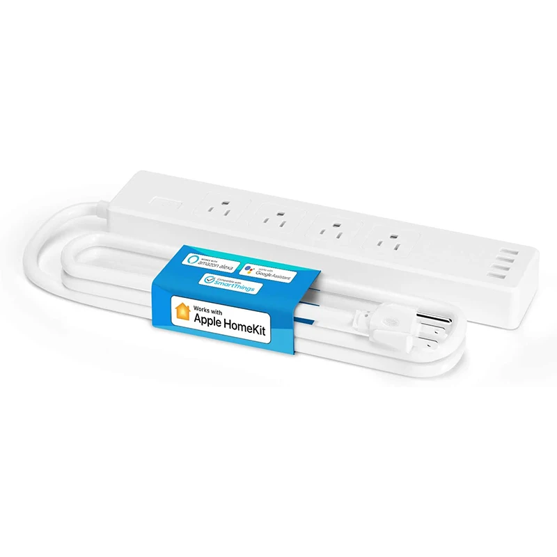 

Meross Smart Power Strip WiFi Surge Protector with 4AC Outlets 4USB Ports Support HomeKit Alexa Google Assistant SmartThings