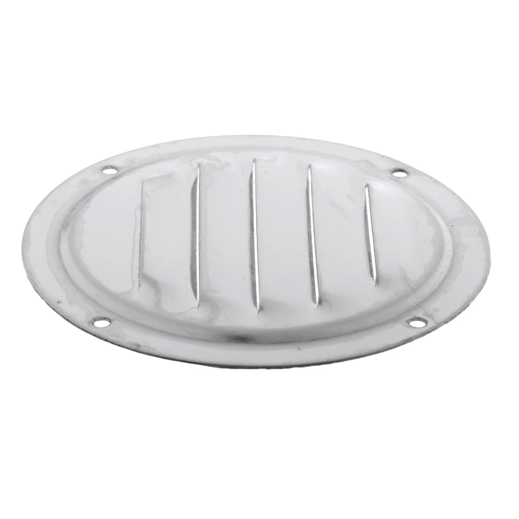 Stainless Steel 5 Slots Round Air Vent Louvre Ventilation Grill, Boat Yacht Deck Plate Hardware - 4 inch 100mm Stainless Steel 5 Slots Round Air Vent Louvre Ventilation Grill, Boat Yacht Deck Plate Hardware - 4 inch 100mm