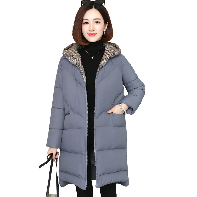 

2019 Winter New Style Korean-style Loose Casual Cotton-padded Jacket Thick Versatile Warm Cotton Overcoat Cotton Coat