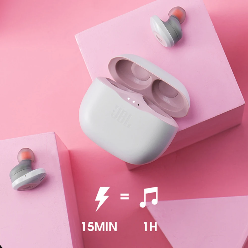 JBL TUNE 125TWS True Wireless Bluetooth 5 0 Earphones T125TWS Stereo Calls Earbuds Bass Sound Headset with Mic Charging Case