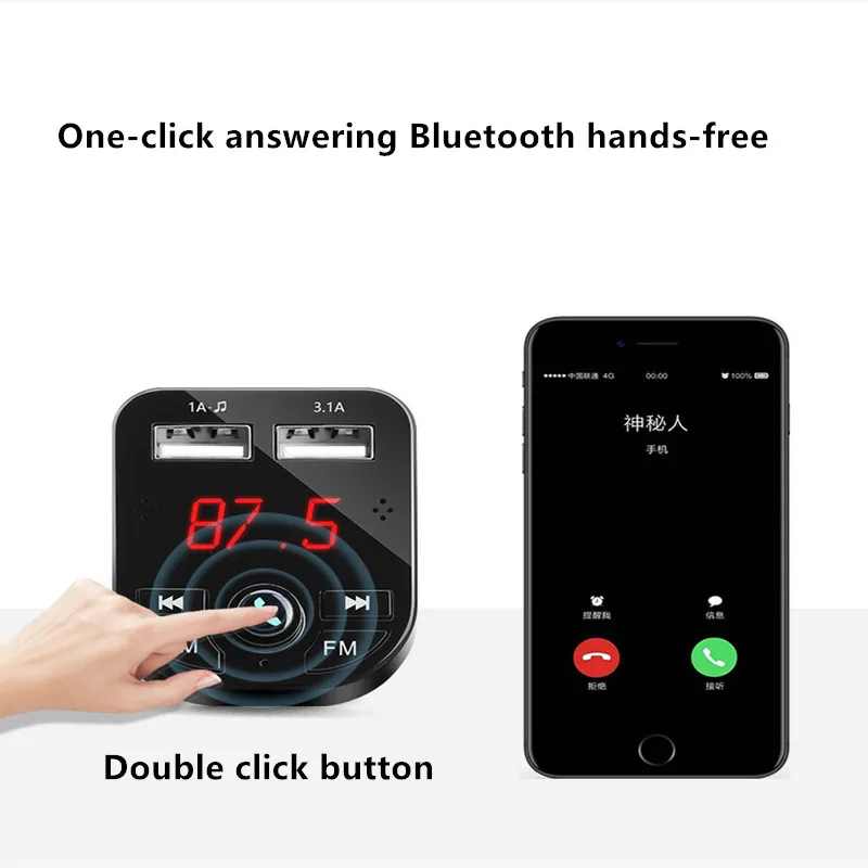 12 В 24 в fm передатчик bluetooth автомобильный комплект MP3-плеер декодер 407 Автомобильный плеер Автомобильный аудиоприемник телефон быстрое зарядное устройство