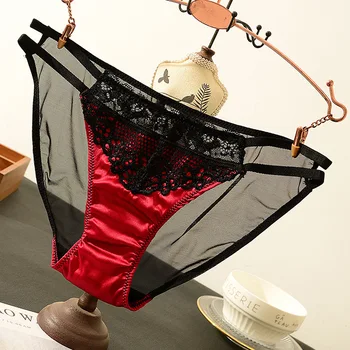 

Sexy Hollow Out Briefs Court Cotton Bottom Low-waisted Lace Women Underpants