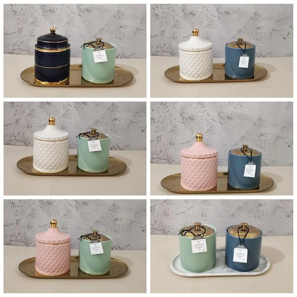 Скандинавский держатель для свечей с крышкой банка ручной работы самодельные