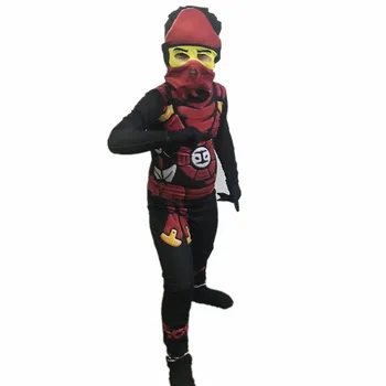 

Boys Ninja Costume Children Fancy Party Dress Up Halloween Costume for Kids Ninja Cosplay Superhero Jumpsuit Holiday Carnival