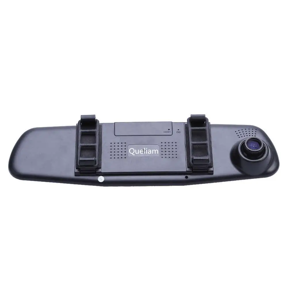 Full HD 1080P камера для машины Dvr зеркало заднего вида 4,3 дюймов цифровой видеорегистратор Двойной объектив регистрационная видеокамера