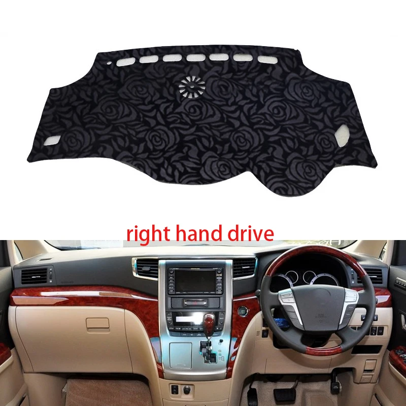 Роза шаблон для Toyota ALPHARD 2011 2012 крышка приборной панели наклейки для автомобиля декоративные аксессуары для автомобиля интерьер автомобиля наклейки