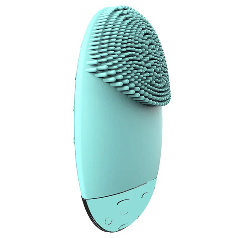 Electric Facial Cleansing Brush Lunaing Mini 2 Skin No Dead Corner Pore Dirts Cleanse Anti Aging Wrinkle Silicone Brush Foreoing - Цвет: Blue