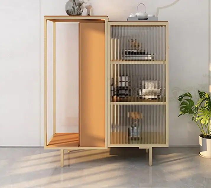 Dining side cabinet decoration cabinet living room Changhong glass porch household wall lockers
