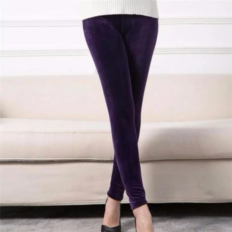 VISNXGI, женские вязаные зимние леггинсы, осенние и эластичные и качественные двухсторонние плотные бархатные штаны, теплые леггинсы