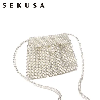 

Day Clutches Hollow Out Beaded Clutch Women Hollow Out Evening Bags Pearl Imitation Laides Evening Bags For Party Beading