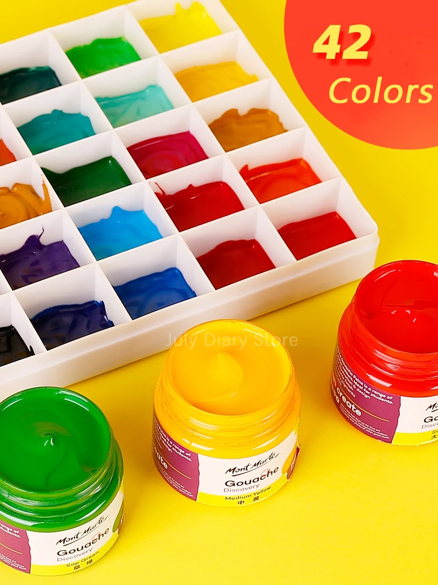 Mont Marte Acrylic Paint 75ml Bright 48 Colors High Shaping Painted Clothes  Shoes T-Shirt Hand-painted DIY Art Supplies - AliExpress