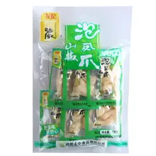 Pés de frango saco grande vento picante feetpetiscos pimenta em conserva pés aromatizados frango embebido 128 g/saco de pimentas em conserva