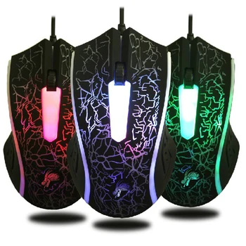 

VODOOL X5 USB Wired Light Computer PC Mouse 3 Buttons Optical E-Sports Office Game Mice Laptop Computer Ergonomic Mice Silent