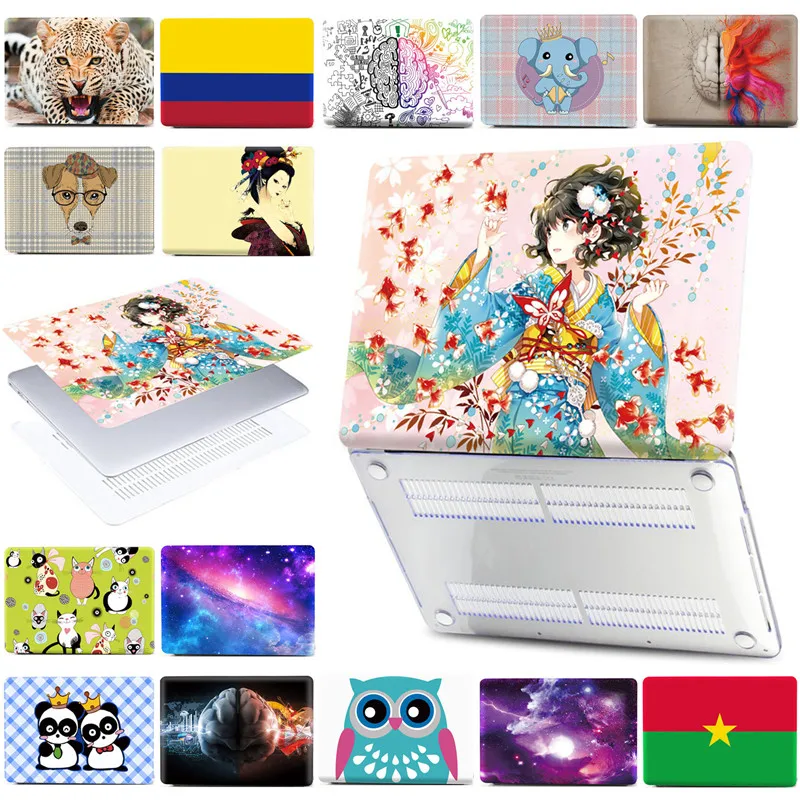 Beautiful Anime Character Prints Laptop 11.6 13.3 Hard Cover For Macbook Air 11 13 Retina Pro 12 13 15 Air 13 2020 A2179 PC Case