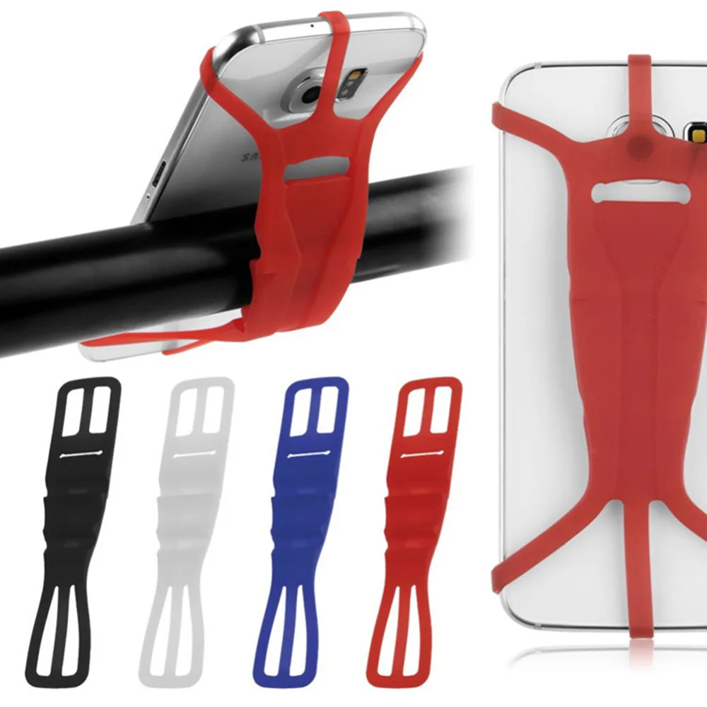 Silicone Bike Phone Holder Band Universal Bicycle Motorcycle Handlebar Mount Mobile Phone Clip iPhone Samsung GPS Tape BC0167 (15)