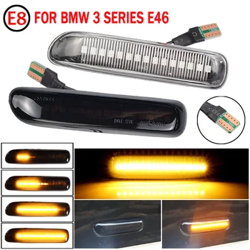 

For BMW 3 Series E46 Sedan Coupe Wagon Convertible 1997-2001 Led Dynamic Turn Signal Light Side Fender Marker Sequential Lamp