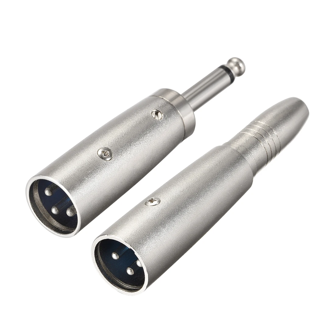 

uxcell XLR to 1/4" TRS Adapter Gender Changer Coupler Adapters Microphones Plug In Audio Connector Mic Male Plug for Mixers