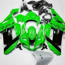 ABS полный обтекатель комплект подходит для Kawasaki ZX6R 2007 2008 мотоцикл Обтекатели ZX-6R 07 08 ниндзя 636 черный зеленый крутой Кузов Набор