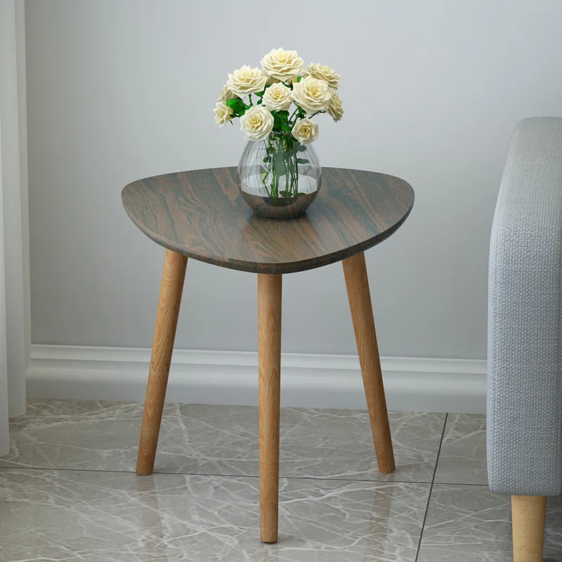 

Wooden Northern European-Style Modern Minimalist Teapoy Table Small Three Corner Table Japanese Style Creative Bedside Table Sof