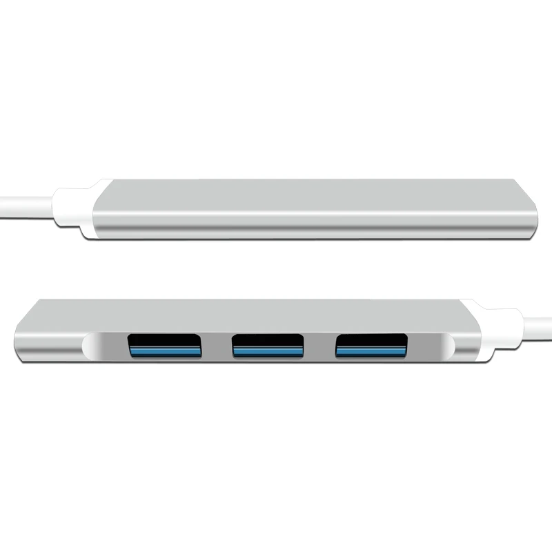 Расширитель Usb type-C до 4 Usb концентратор ультратонкий мини Портативный 4-портовый Usb 3,0 концентратор Usb интерфейс питания для Macbook ноутбук планшетный компьютер