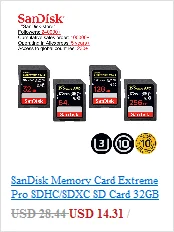 512 sd card Original Sandisk Extreme Pro micro 64GB SD Memory Card 128GB 256GB A2 U3 V30 Micro SD TF Card Speed up to 170M/S HC/SDXC UHS-I memory card 8gb
