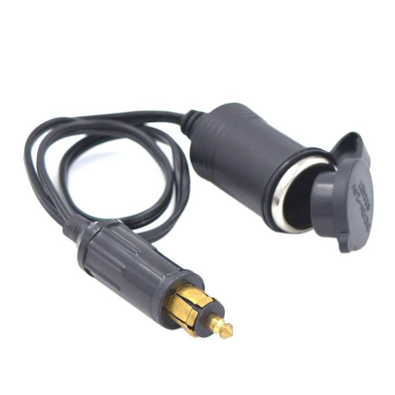 

DC 12V 24V for BMW Din Hella Motorcycle Charger Socket Outlet Convert To Car Cigarette Lighter Adapter Power Lead Cable EU Plug