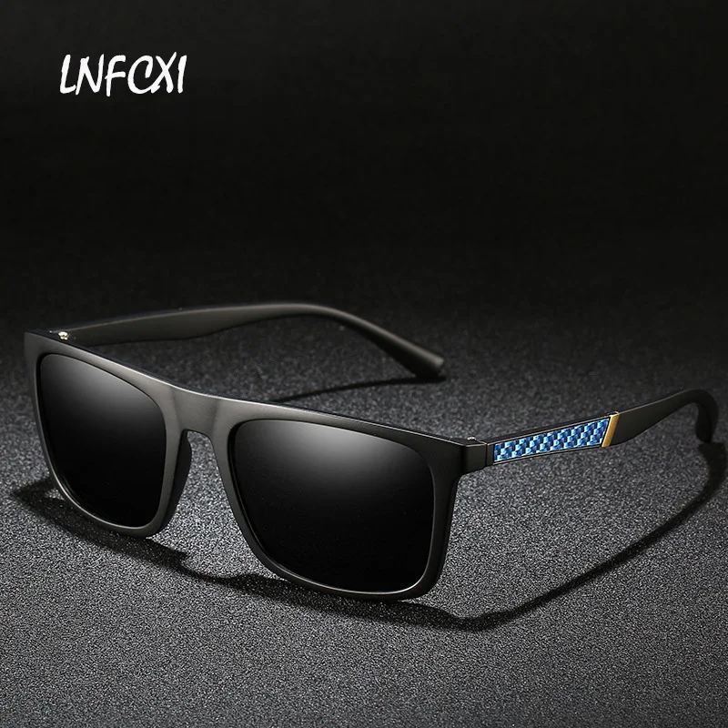 LNCXI новые винтажные солнцезащитные очки мужские солнцезащитные очки ночного видения солнцезащитные квадратная оправа для очков