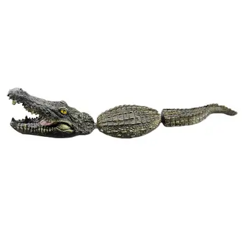 

Three-section Floating Garden Crocodile Decoration Floating Crocodile Buoy Drive Duck Floating Alligator Water Decoy