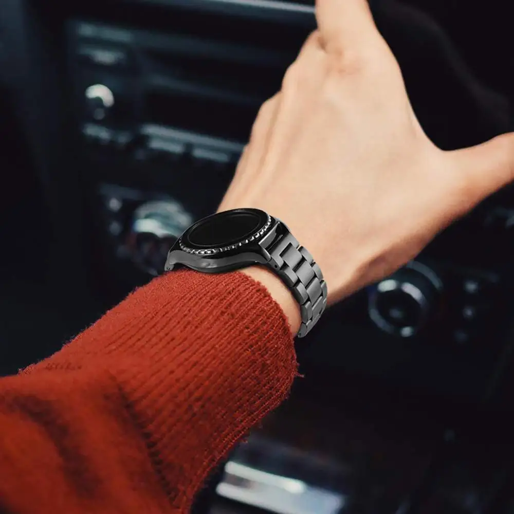 Ремешок для часов из нержавеющей стали huawei watch gt 2 46 мм 42 Samsung Gear S3 Frontier galaxy active amazfit