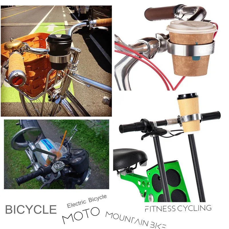 Cycling Drinks Bottle Holder Bike Parts Coffee Cup Holder Tea Cups Bicycle Bracket Aluminum Bottles cage bottle holder