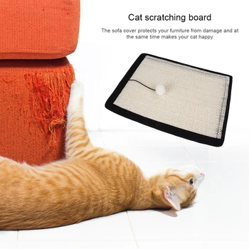 

Natural Sisal Cat Scratcher Kitten Mat Scratching Pad Chair Desk Leg Protector Scratcher Board Pad Mats Toy Climbing