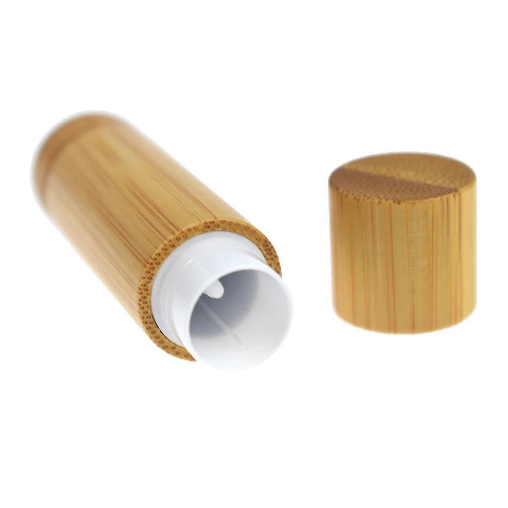 1Pcs 5ml Bamboo Lip Gloss Tubes Empty DIY Balm Containers Lipstick Refillable Bottles Portable Travel MakeUp accessories | Красота и