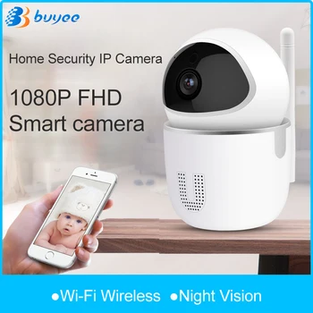 

Buyee Home Security 1080P Cloud IP Camera Auto Tracking Surveillance Wifi Wireless CCTV Intelligent Baby Monitor mini Camera