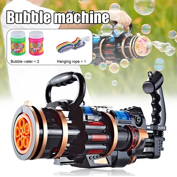 

Electric Bubble Machine Multifunctional Sound Light Music Automatic Bubble Blower Toy LAD-sale