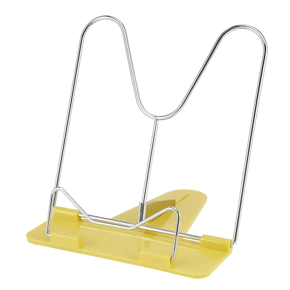 

Adjustable Foldable Reading Book Stand Document Holder Desk Office Supply Stainless Steel Rack Plastic Base Reading Boo