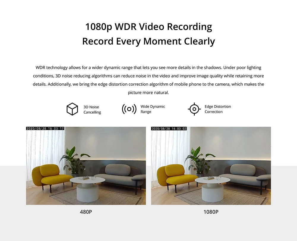 Realme Smart Cam 360° 1080p WiFi Smart Security Camera description image 3