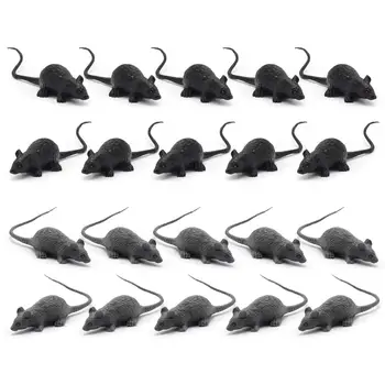 

Besegad 20PCS Realistic Vivid Simulation Fake Mouse Mice Toy for Halloween April Fools Day Haunted House Home Bar Party Supplies