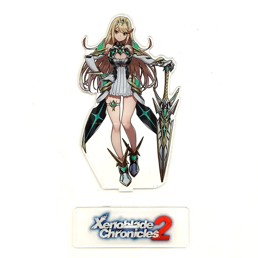 Figura de anime Xenoblade Chronicles 2 Mythra Hikari y Pyra Homura 1/7 PVC sin caja de regalo (amarillo rojo) 11 pulgadas (A