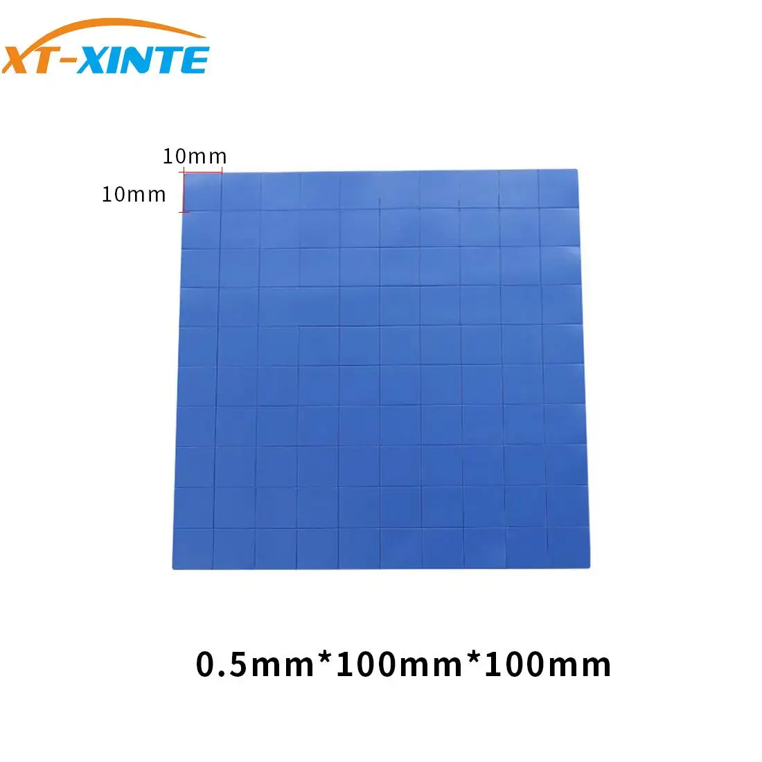XT-XINTE High Quality 100mm*100mm*0.5mm 1mm 2mm 3mm 4mm 5mm GPU Heatsink Cooling Conductive Silicone CPU Thermal Pad | Компьютеры и