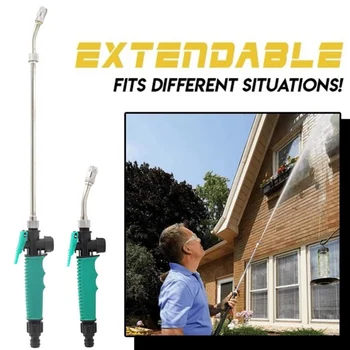 

High-pressure Water Gun Extendable Power Washer Wand High Pressure Jet Water Powerful Hose Nozzle Car Water Spray Gun 2020 New