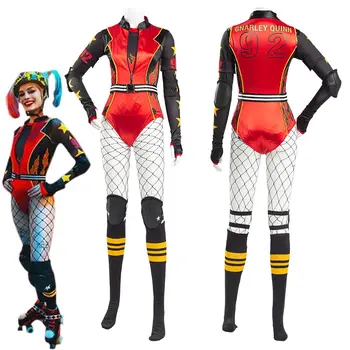 

2020 Birds of Prey: And the Fantabulous Emancipation of One Harley Quinn Roller Derby Cosplay Costume Outfit For Women Girls