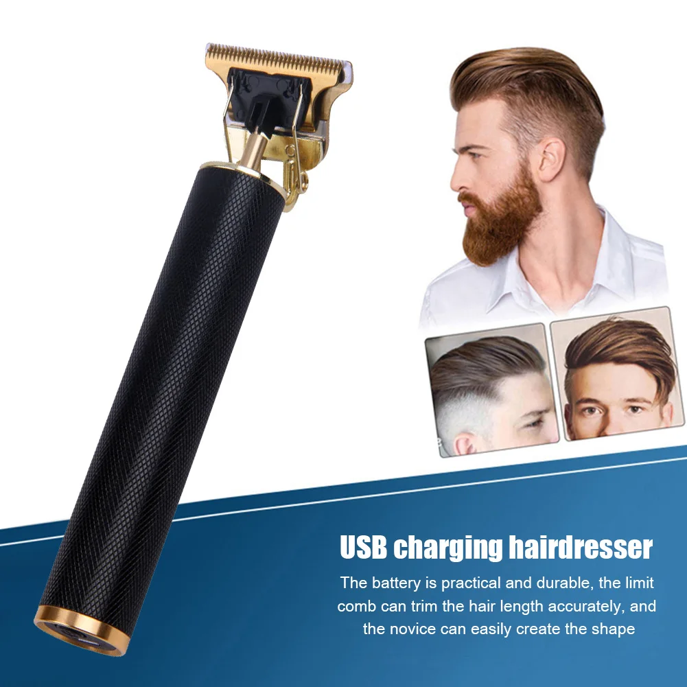 Hair Clipper Hair Trimmer USB T9 Men Electric Professional Barber Shaver Beard Cordless T-Outline