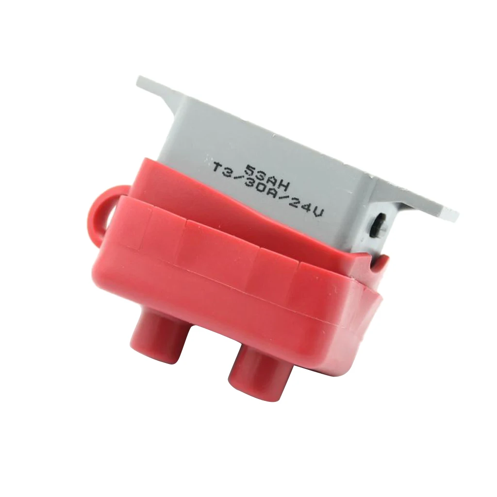 30 Amp Manual Reset Circuit Breaker With Belt Cover Reset Protector