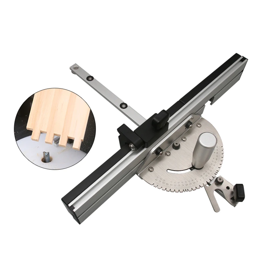 

450mm Miter Gauge Woodworking Sawing DIY Tools For Table Saw Router Engraving Machine With Track Stopper Sawing Assembly Ruler