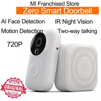 

zero smart doorbell wifi camera video intercom wireless door mijia IR ai face identification bell for office home mihome