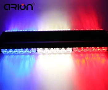 

Red/White/Blue Both Side 36 LED Magnetic Car Truck Roof Flashing Beacon Emergency Strobe Light Bar Lamp Dash Grille Light