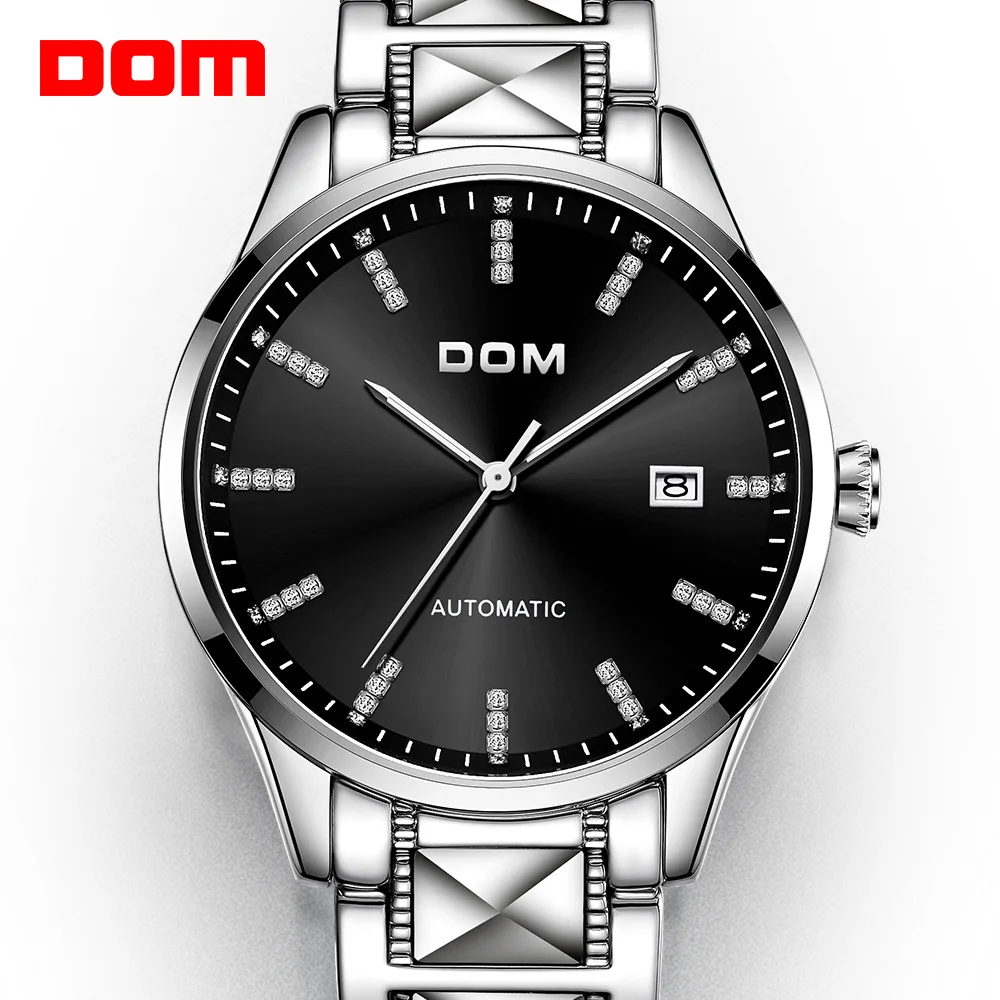 

DOM Male Automatic Mechanical Business Watch Men Luxury Brand Casual Watches Men's Wristwatch Clock Relogio Masculino M-1278D-1M
