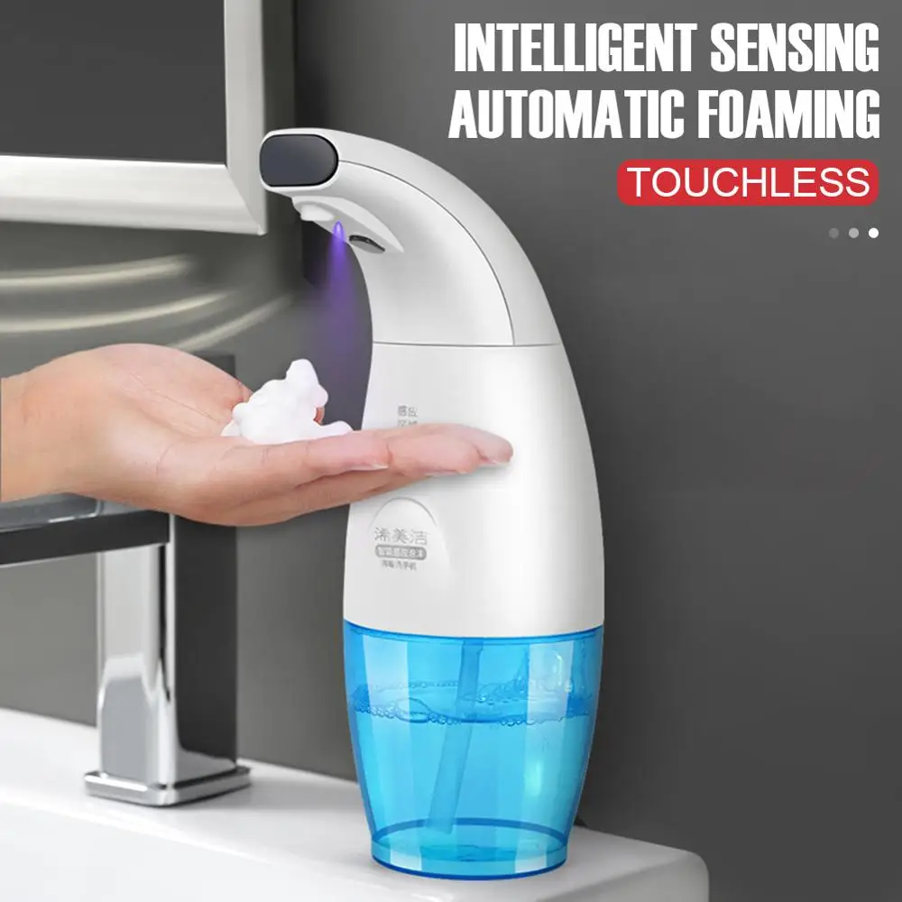 

Infrared Sensing Soap Dispenser Touchless Foaming Dispenser 300+240ml Automatic Touchless Liquid Hand Soap Dispenser