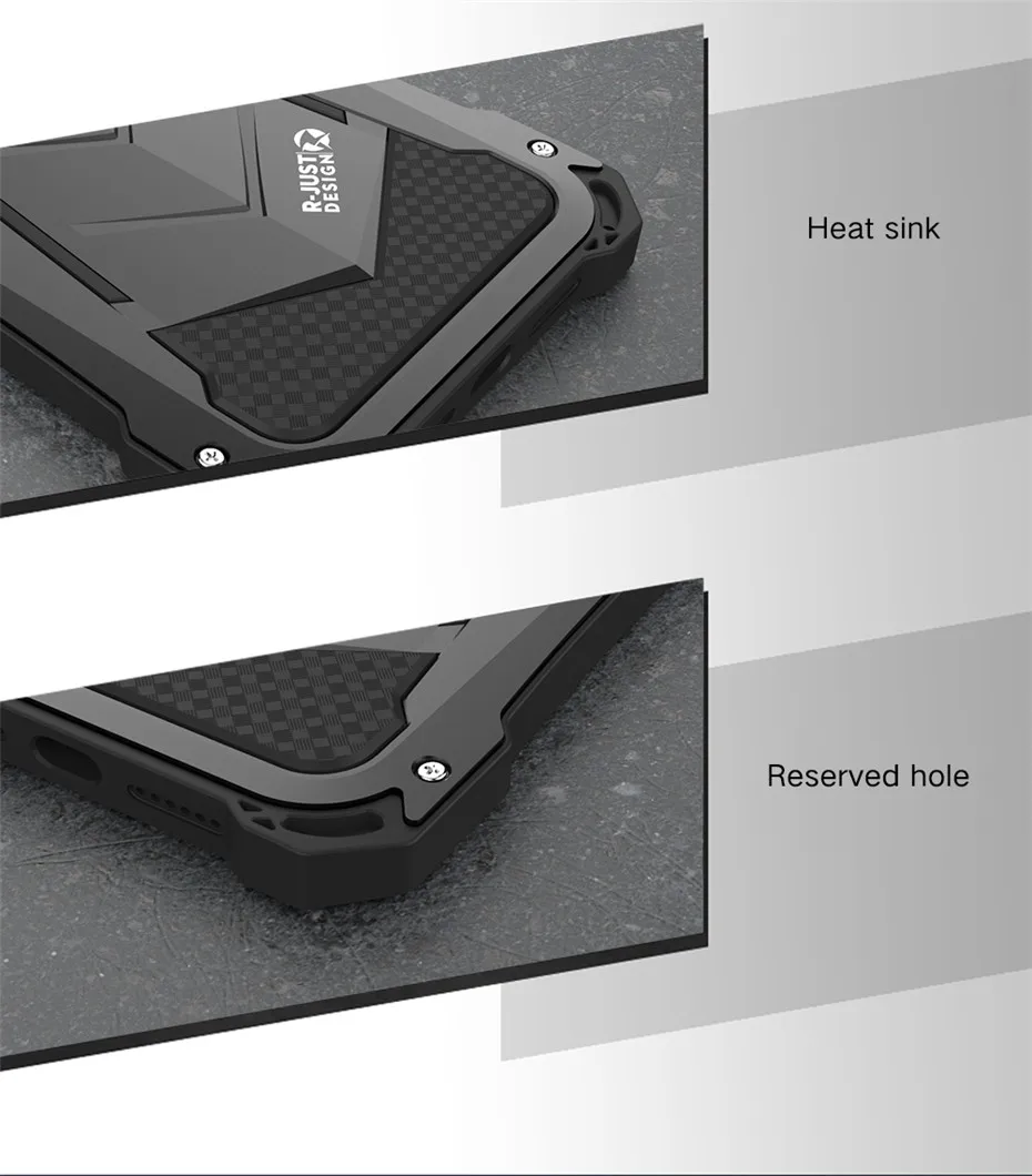 R-JUST для iPhone 11 Pro Max iPhone 11 чехол Роскошный Doom Armor Duty противоударный алюминиевый металлический чехол для iPhone 11 Pro